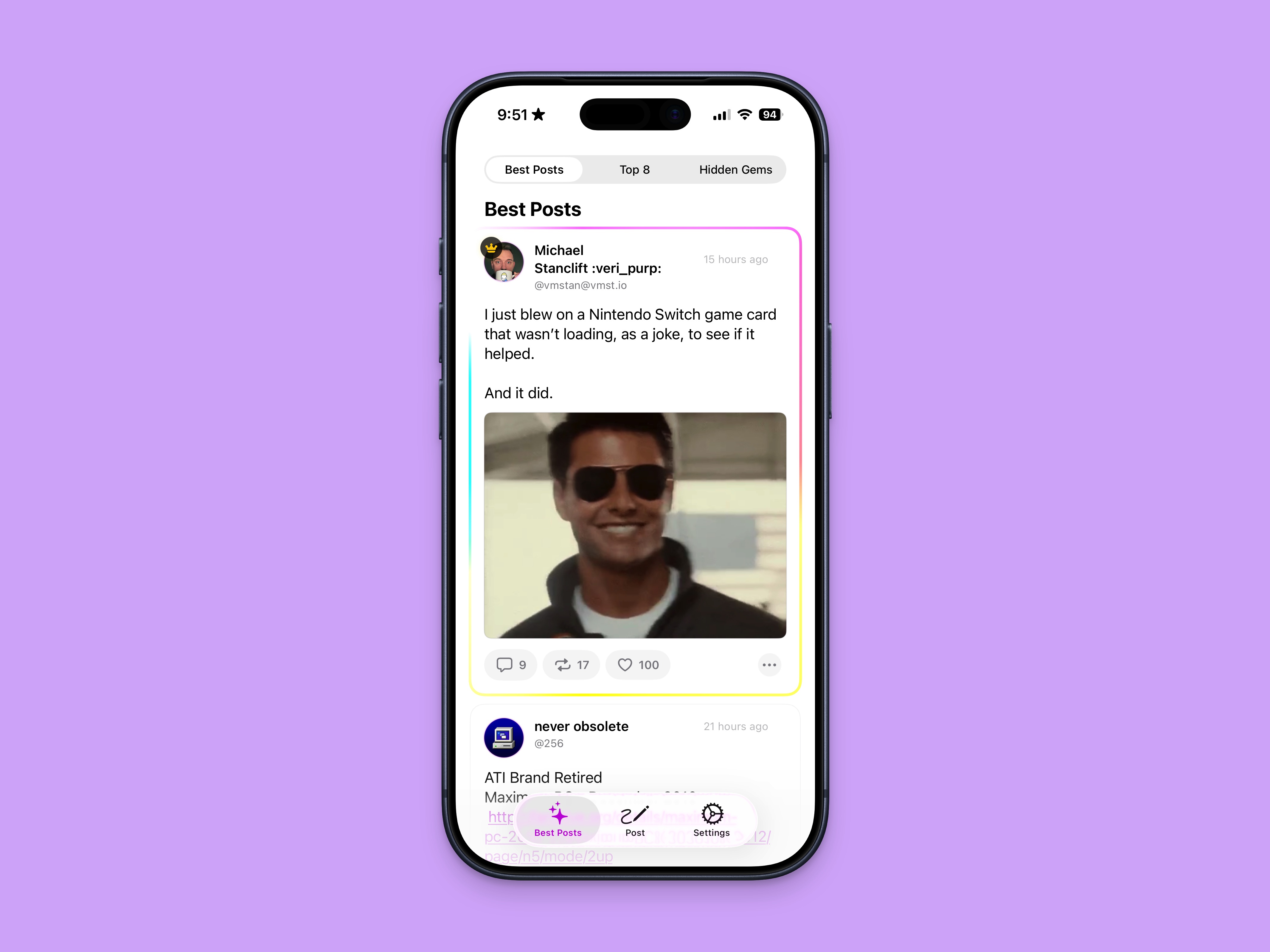 Best-o-Masto app interface