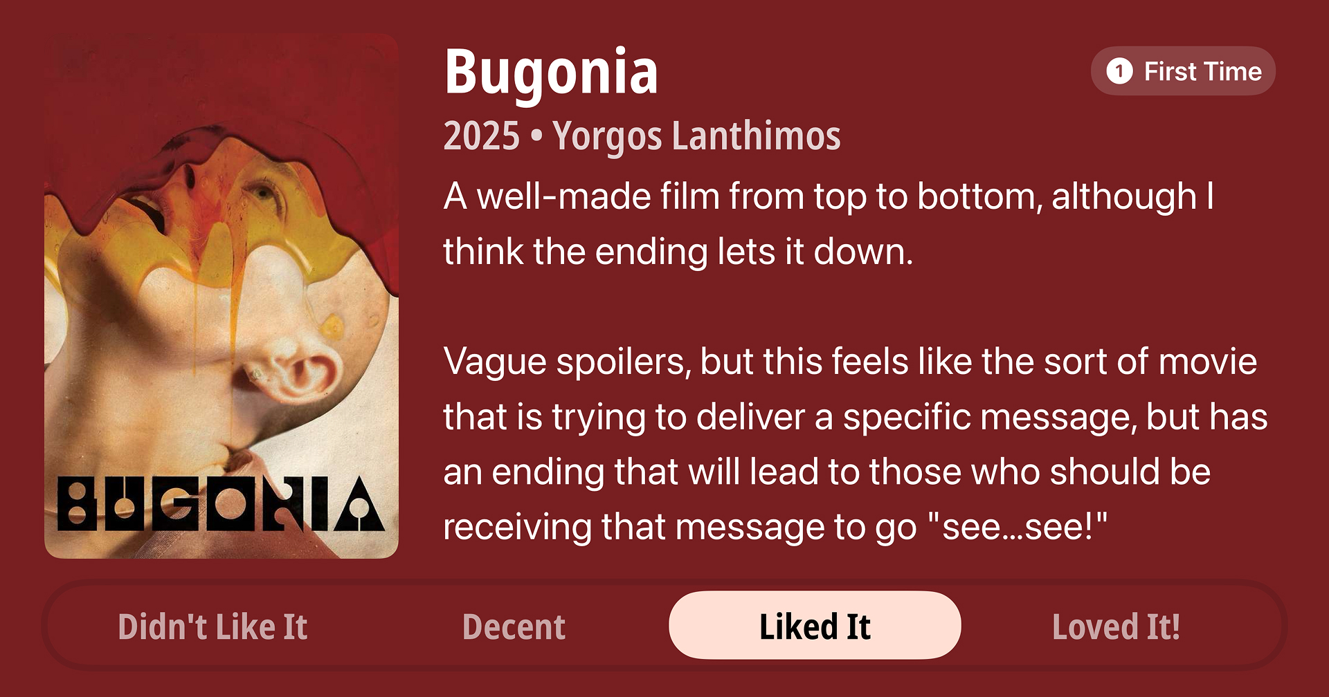 Example review created with Quick Reviews